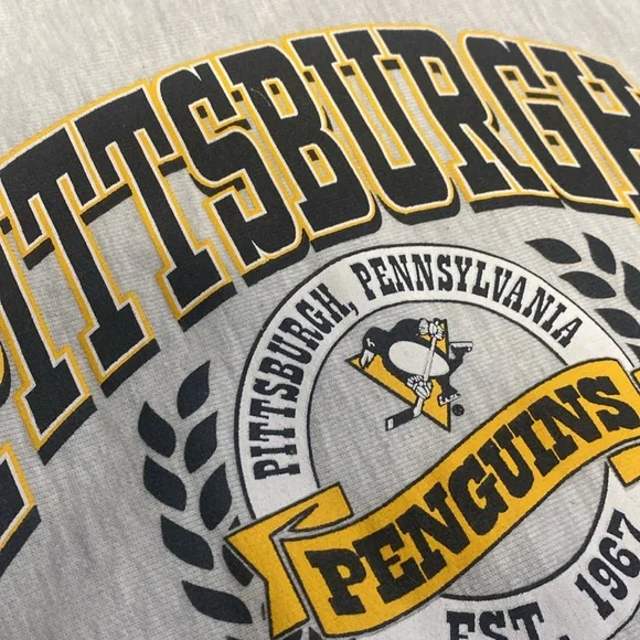 Champion Pittsburgh Penguins Gray Sweatshirt  sz L - Picture 4 of 11